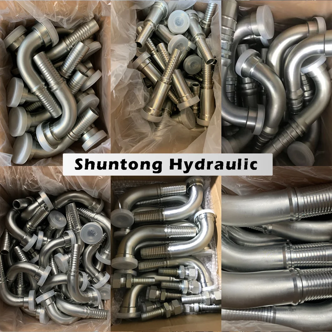 Cheap Hydraulic Fittings Interlock 90° SAE Flange 3000 Psi of Chinese Manufacturer