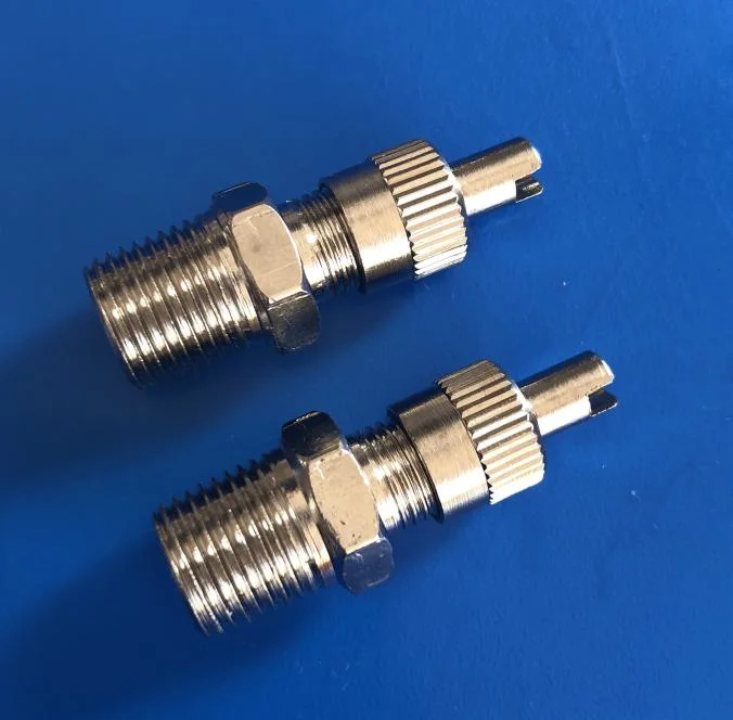 High Quality 1/8" NPT and 1/8" BSPT. M10X1.25. M8X1.25 Air Control Tank Schrader Needle Brass Valve. Pipe Fitting Industrial Valve (own factory)