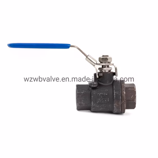 2PC Stainless Steel Female Threaded Screwed Full Bore Ball Valve 1000wog Industrial Valve