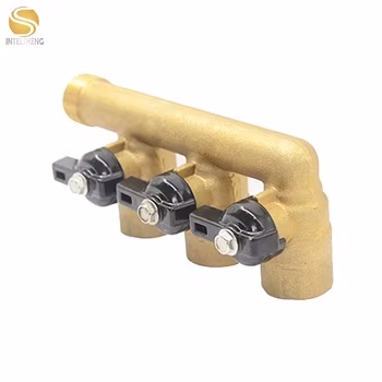 Collecteur de soupape en laiton d'eau d'échappement 2 voies