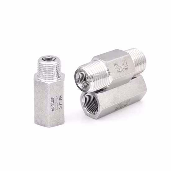 Vanne à pointeau à vis interne et externe en acier inoxydable forgé 316
