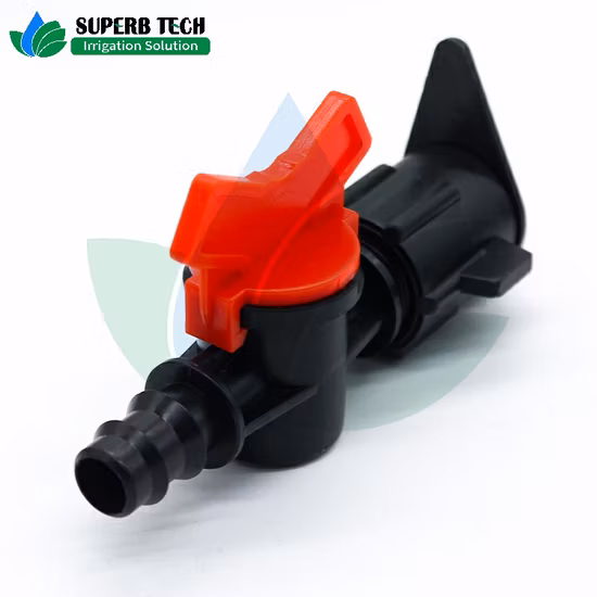 Système d'irrigation agricole Vanne en plastique pour tuyau plat goutte à goutte