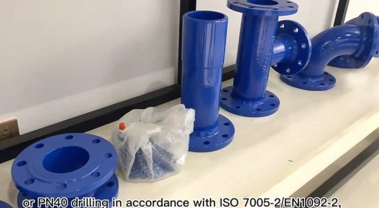 Syi ISO 2531 Fr 545 Fr598 Awwa C110 raccords de tuyauterie à brides en fonte ductile pour canalisation d'eau